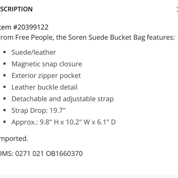 Free People Soren Bucket Bag, Brown Sienna Suede Crossbody Strap - Picture 4 of 16